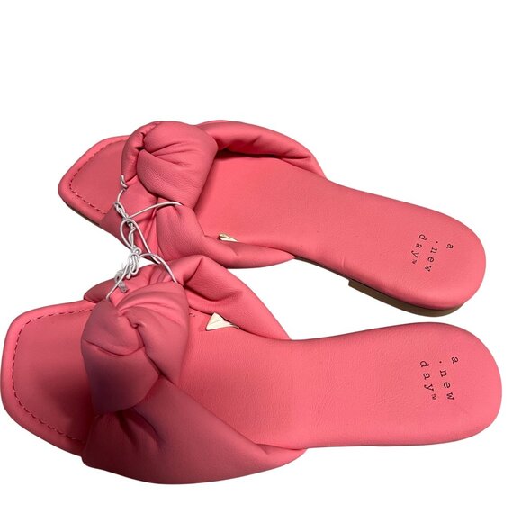 A New Day Ruth Memory Foam Slide Sandals Pink Sz 6.5 - Picture 4 of 8